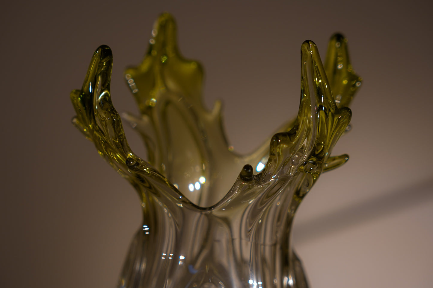 Ápice. Jarrón de cristal de Murano