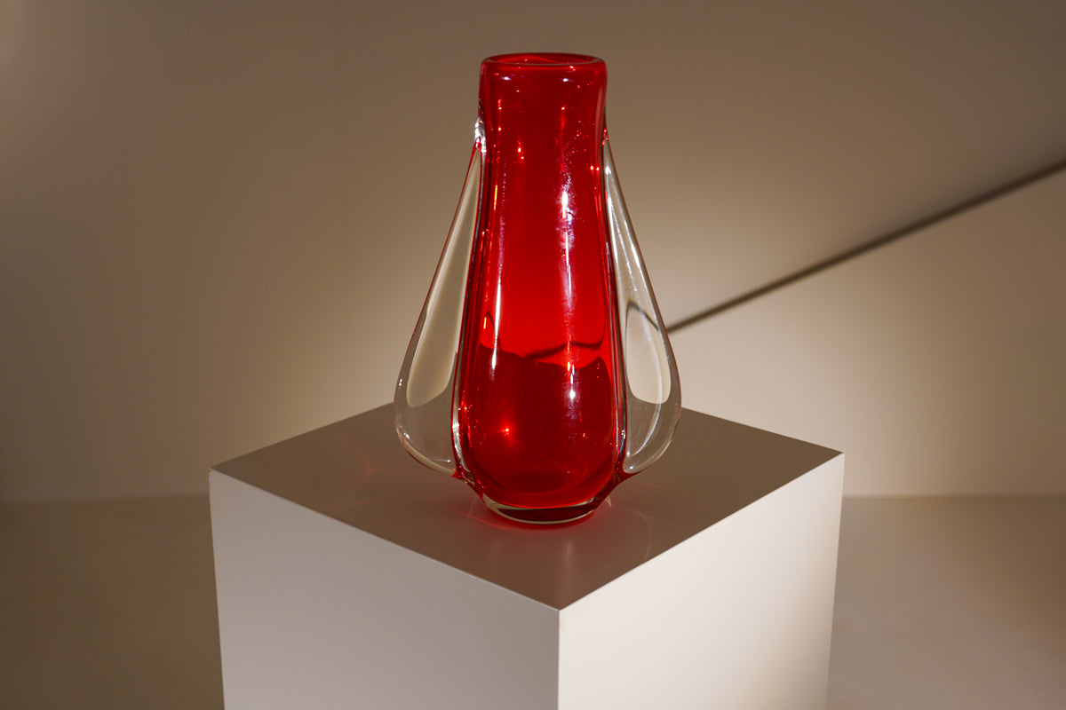 RED LIGHT. Jarron estilo Murano 1960