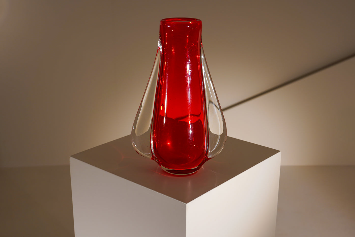 RED LIGHT. Jarron estilo Murano 1960